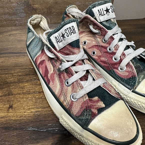 Vintage‎ Converse Made In USA Tapestry Floral Low Size 4/4.5 READ 80s 90s - Picture 2 of 12
